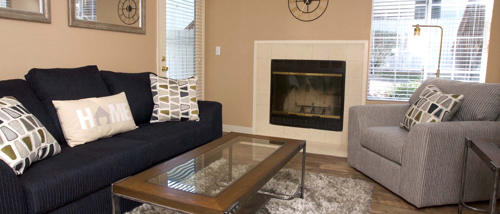 This image shows the interior of one of the Walnut Village apartment units